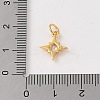 925 Sterling Silver Pave Clear Cubic Zirconia Star Charms STER-K181-01C-G-3