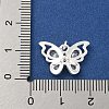 Brass Micro Pave Clear Cubic Zirconia Pendants KK-Z057-07S-3