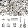 50Pcs 10 Style Tibetan Style Alloy Pendants TIBE-YW0001-70-1