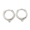 Brass Earring Findings EJEW-L211-012B-P-1