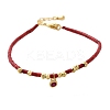 Brass Beaded Bracelets BJEW-Z094-01G-1