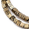 Electroplated Natural Lava Rock Beads Strands G-A256-B01-01D-2