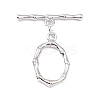 Rack Plating Brass Toggle Clasps KK-B036-07P-1