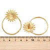 304 Stainless Steel Flower Stud Earrings EJEW-I320-16G-5