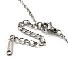 Mother's Day Brass Micro Pave Cubic Zirconia Heart Pendant Necklaces NJEW-R263-03B-P-3