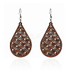 Wood & Iron Dangle Earrings FS-WG31712-01-1