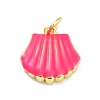 Real 18K Gold Plated Rack Plating Brass Enamel Charms KK-M293-31G-01-1