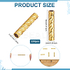 120Pcs Brass Tube Beads FIND-BC0041-63G-2