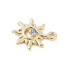 Brass Micro Pave Cubic Zirconia Charms LS-KK-M326-20C-G-2