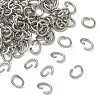 Tarnish Resistant Oval 304 Stainless Steel Open Jump Rings LS-STAS-R067-01-2
