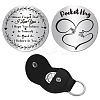 2Pcs 2 Style PU Leather Guitar Clip AJEW-CN0001-21C-1