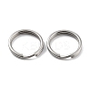 Non-Tarnish 304 Stainless Steel Split Key Rings STAS-Q314-02K-P-1
