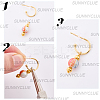40Pcs 2 Colors 304 Stainless Steel Stud Earring Findings STAS-SC0010-32-6