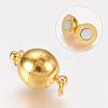 Brass Magnetic Clasps with Loops MC022-NFG-2