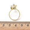Brass Micro Pave Cubic Zirconia Adjustable Finger Rings for Women RJEW-K307-01G-22-2