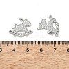 SHEGRACE Brass Micro Pave Cubic Zirconia Pendants XGRQ3D505-495P-3