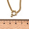 304 Stainless Steel Twisted Chain Necklaces with Spring Ring Clasps for Women NJEW-Z091-08G-5
