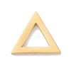 Golden Plated 304 Stainless Steel Charms STAS-K286-03E-G-1