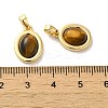 Natural Tiger Eye Pendants KK-H461-05G-3