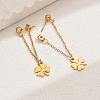 201 Stainless Steel Cartoon Tassel Stud Earrings DQ5239-1-1