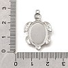 304 Stainless Steel Pendant Cabochon Settings STAS-C122-16A-P-3