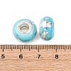 Opaque Resin Rondelle European Beads RESI-Z046-03I-3