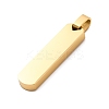 304 Stainless Steel Pendants STAS-U043-09G-2