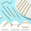 304 Stainless Steel Curb Chain Extender & Open Jump Ring & Lobster Claw Clasps DIY-YW0010-75-3
