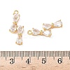 Brass with Cubic Zirconia Pendants KK-D024-12G-3