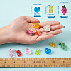 116Pcs 16 Colors Transparent Resin Cabochons RESI-TA0001-23-15