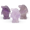 Natural Amethyst Carved Healing Penguin Figurines PW-WG12060-03-1