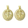 Brass Micro Pave Cubic Zirconia Pendants KK-H472-53H-G-1