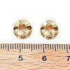 Brass Micro Pave Cubic Zirconia Beads KK-A259-01G-3