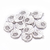 Tibetan Style Alloy Pendants TIBEP-A14120-AS-FF-2