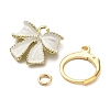 DIY Bowknot Dangle Leverback Earring Making Kits DIY-SZ0008-90-2