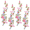 Gorgecraft 4Pcs Polyester Embroidered Sew on/Iron on Collar Decoration DIY-GF0006-08D-1