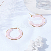 1 Pair Stylish Stainless Steel Fever Hoop Earrings EJEW-LP0011-05C-3