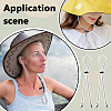 24Pcs Plastic Hat Flexible Removable Chin Cord FIND-FG0004-90-5