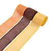 3 Rolls 3 Colors Polyester Imitation Linen Wrapping Ribbon OCOR-YS0001-02B-2