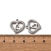 304 Stainless Steel Clay Rhinestone Pendants STAS-P406-17B-P-3