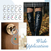 20Pcs 10 Style Tibetan Style Gemstone Bead Shoe Charms HJEW-AB00708-6