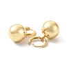 Rack Plating Brass Dangle Hoop Earrings for Women EJEW-F310-04G-2