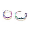 Ion Plating(IP) 304 Stainless Steel Huggie Hoop Earrings EJEW-F111A-14mm-Y-3