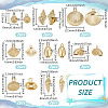 16Pcs 8 Styles Alloy Pendants TIBEP-BC0001-05-2