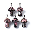 Natural Rhodonite Pendants G-N0325-10C-1