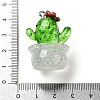 Transparent Resin Plant Pendants LS-RESI-Z028-04A-3
