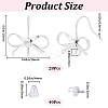 28Pcs Bowknot Shape Brass Earring Hook DIY-SP0001-06P-2