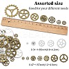 36Pcs 12 Styles Tibetan Style Alloy Steampunk Pendants TIBEP-YW0001-89-2