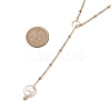 ABS Plastic Imitation Pearl Nuggets Pendant Necklaces NJEW-JN04952-3