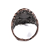 Natural Green Aventurine Retro Finger Rings RJEW-B067-02R-23-3